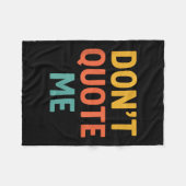 Citeer me niet fleece deken (Voorkant (Horizontaal))