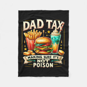 Citeer papa belasting om ervoor te zorgen dat het fleece deken