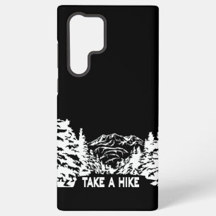 Citeer 'Take a Hike' monochroom berglandschap Samsung Galaxy Hoesje