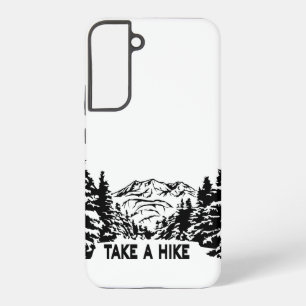 Citeer 'Take a Hike' monochroom berglandschap Samsung Galaxy Hoesje
