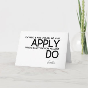 CITEERT: Goethe: Wij moeten inschrijven Kaart