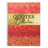 citeert het notitieboek van het collectie (Voorkant)