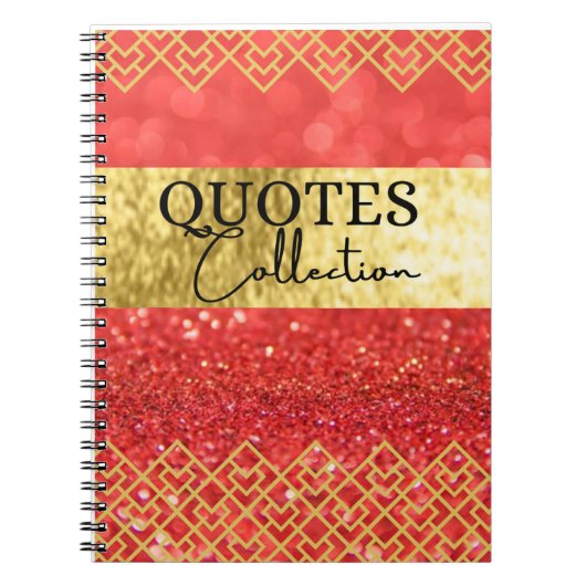 citeert het notitieboek van het collectie (Voorkant)