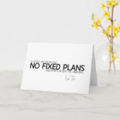 CITEERT: Lao Tzu: Geen vaste plannen Kaart (Gele Bloem)