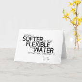 CITEERT: Lao Tzu: Zachter of flexibel Kaart (Gele Bloem)