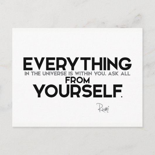 CITEERT: Rumi: Binnen u Briefkaart (Voorkant)