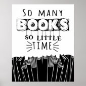 Citeert Typografie poster - Zoveel boeken.. (Voorkant)