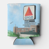 CITGO Sign, Boston Massachusetts Schilderij Blikjeskoeler (Voorkant)