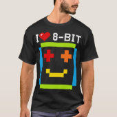 citi love 8 bit IT retro game ordi T-shirt (Voorkant)