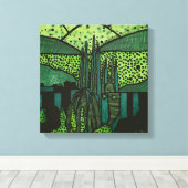 Cities of the World - Barcelona Canvas Afdruk (Insitu (Houten vloer))