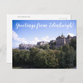 CITINERARIES: Greetings from Edinburgh! Briefkaart (Voorkant / Achterkant)