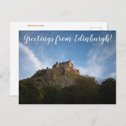 CITINERARIES: Greetings from Edinburgh! Briefkaart (Voorkant / Achterkant)