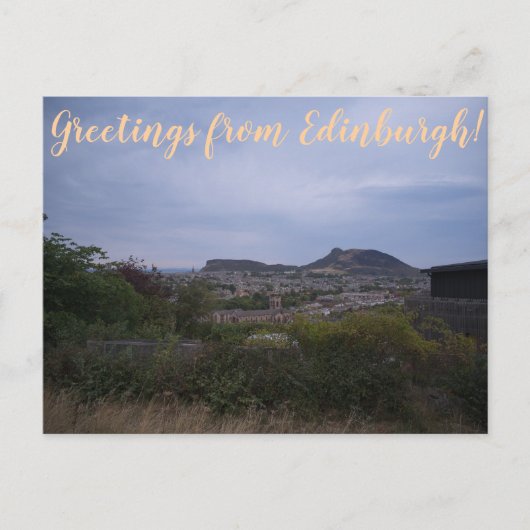CITINERARIES: Groeten uit Edinburgh! Briefkaart (Voorkant)