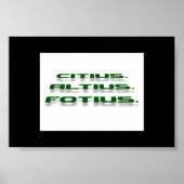 Citius. Altius. Fortius Poster (Voorkant)