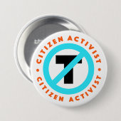 Citizen Activist Anti-Trump Button (Voorkant /achterkant)