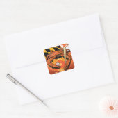 Citizen Crab Oriole, honkbal vieren Vierkante Sticker (Envelop)