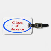 Citizen of America  Bagagelabel (Voorkant horizontaal)