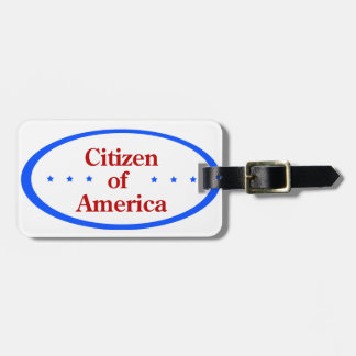 Citizen of America  Bagagelabel