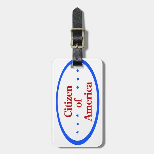 Citizen of America Bagagelabel (Voorkant verticaal)