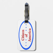 Citizen of America Bagagelabel (Achterkant verticaal)