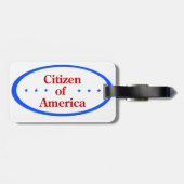 Citizen of America Bagagelabel (Achterkant horizontaal)