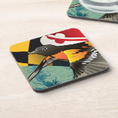 Citizen Oriole, Maryland's State Bird Bier Onderzetter (Linkerzijde)