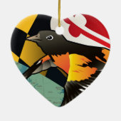 Citizen Oriole, Maryland's State Bird Keramisch Ornament (Achterkant)