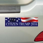 Citizen Trump 2016 Bumpersticker (Op auto)