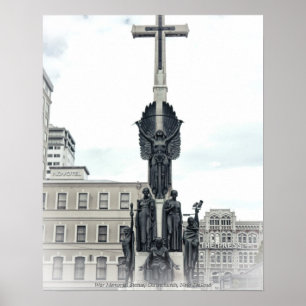 Citizen War Memorial Beeld, Christchurch Nieuw Ze Poster