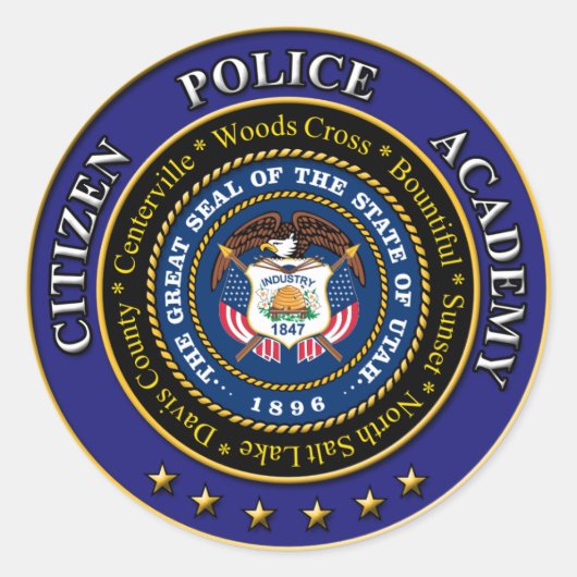 Citizens Police Academy Sticker 3" (Voorkant)