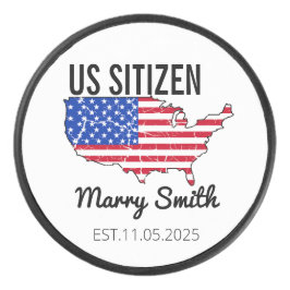 Citizenship Day American – Proud to Be an America Hockey Puck