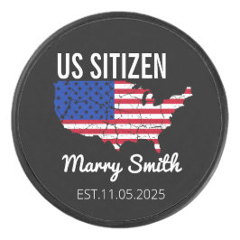 Citizenship Day American – Proud to Be an America Hockey Puck