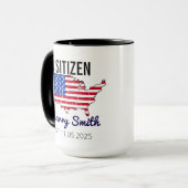 Citizenship Day American – Proud to Be an America Mok (Voorkant links)