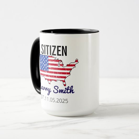 Citizenship Day American – Proud to Be an America Mok (Voorkant links)