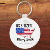 Citizenship Day American  – Proud to Be an America Sleutelhanger (Voorkant)