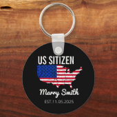 Citizenship Day American  – Proud to Be an America Sleutelhanger (Voorkant)