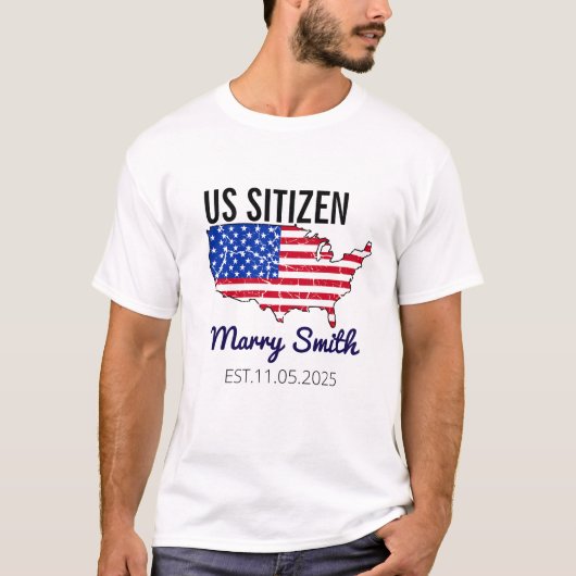 Citizenship Day American  – Proud to Be an America T-shirt (Voorkant)