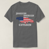 Citizenship gift US Jamaica flag Naturalization ci T-shirt (Design voorkant)