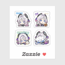 Citlali Genshin Impact 4 stickers op één vel
