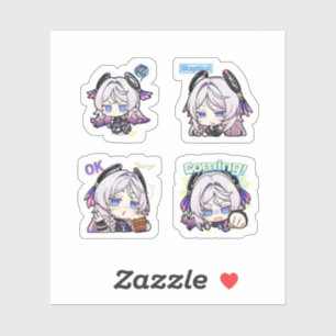 Citlali Genshin Impact 4 stickers op één vel