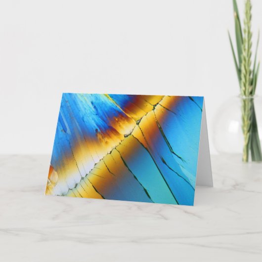 Citric acid under the microscoop kaart (Voorkant)