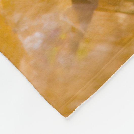 Citrien Birthstone Monogram Persoonlijke naam Fleece Deken (Hoek)