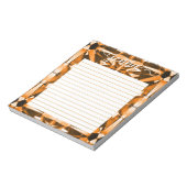 Citrien edelsteen gevoerd gepersonaliseerd notitieblok (Linkerzijde)