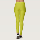Citrien effen effen kleur leggings (Achterkant)