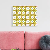 Citrien klaver canvas afdruk (Insitu (Woonkamer))