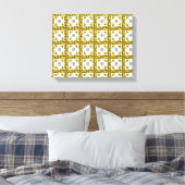 Citrien klaver canvas afdruk (Insitu (Slaapkamer))
