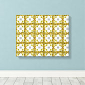 Citrien klaver canvas afdruk (Insitu (Houten vloer))
