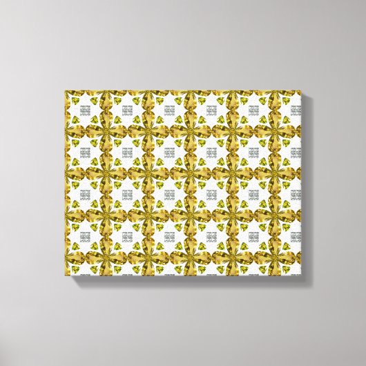 Citrien klaver canvas afdruk (Voorkant)