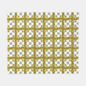 Citrien klaver fleece deken (Voorkant (Horizontaal))