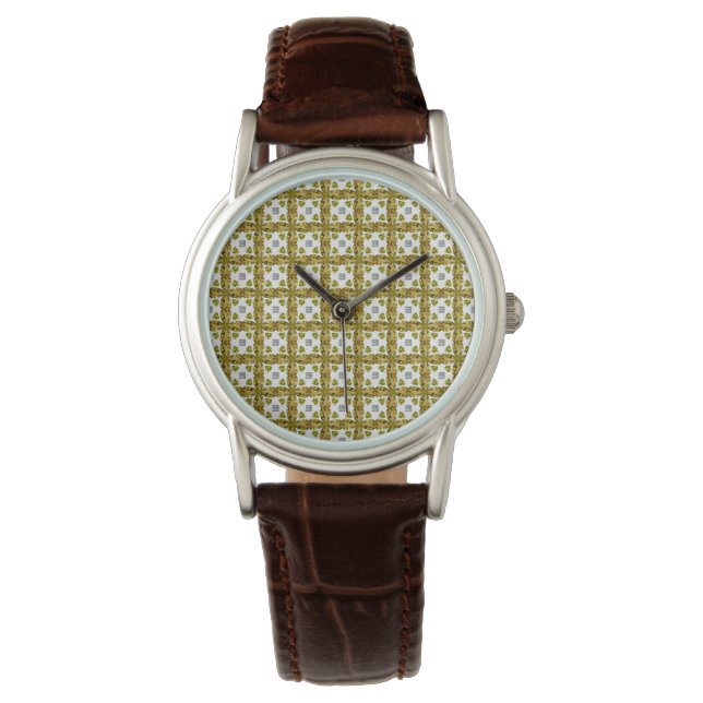 Citrien klaver horloge (Voorkant)